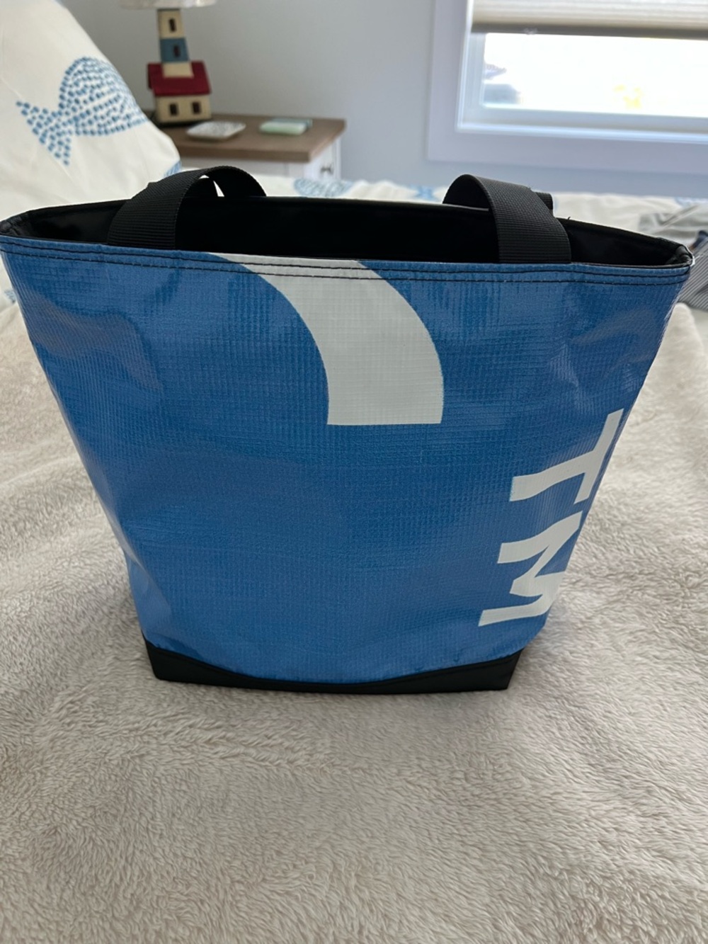 RAREFORM Blue Mini Blake Zippered Tote with Black Straps - Picture 5 of 13